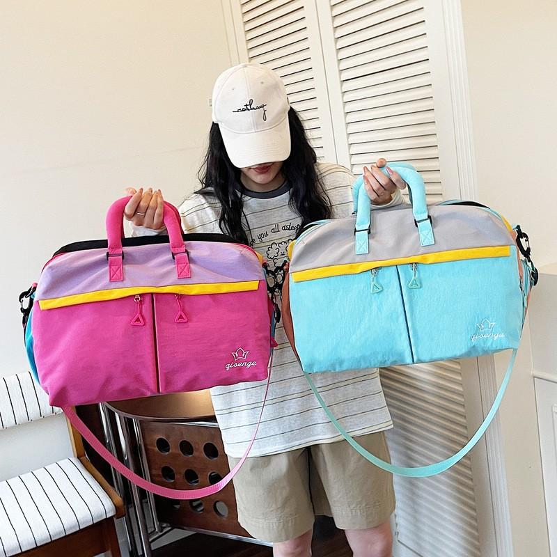 Dopamine Fitness Bag Large Capacity Gym Travel Backpack With Wet/Dry Compartment Shoe Pocket Yoga Dance Swimming