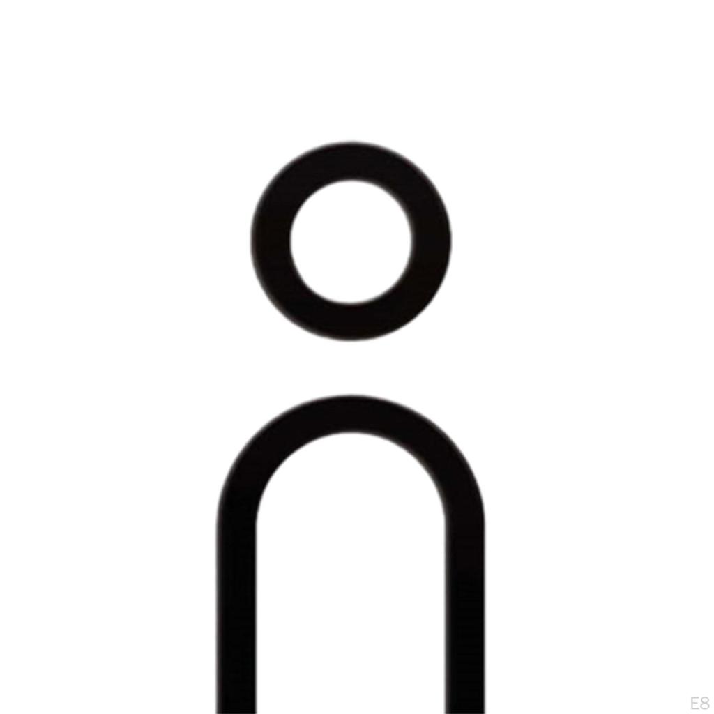 3D Toilet Sign, Simple Acrylic Wall Hanging Decoration, Sign for Parks, Restaurants, Shopping