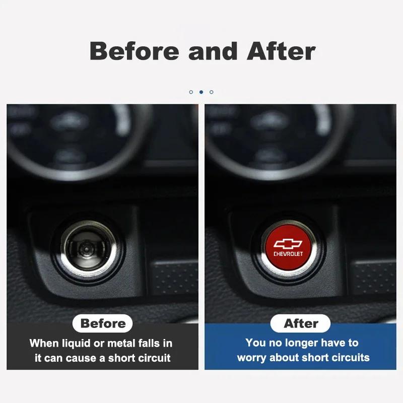 for Chevrolet Cruze Aveo Malibu Captiva Lacetti Niva Cavalier Car Cigarette Lighter Plug Cover Dustproof Socket Cover Button Cap