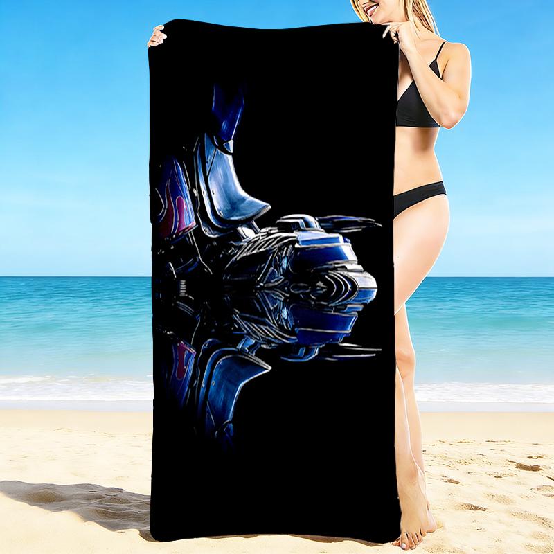 1Pc Futuristic Skateboard Reflection Beach Towel Quick Dry Multiuse For Beach Pool Gym Yoga Home Travel Christmas Halloween Xmas Gift S1615