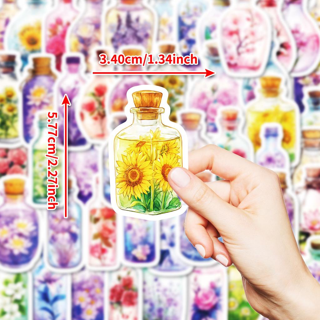 50 Creative Flowers World Graffiti Stickers Diy Skateboard Refrigerator