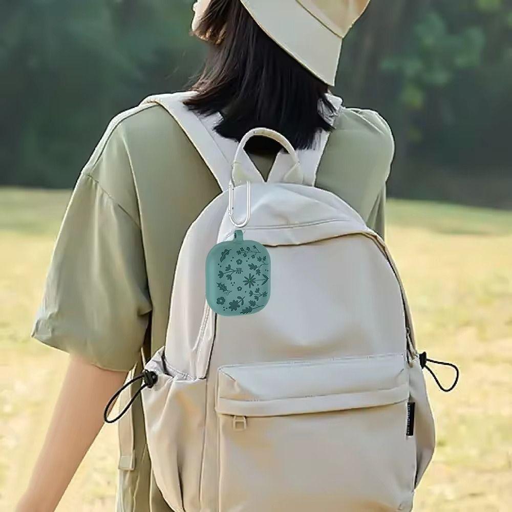 Силиконовый чехол для наушников с резным рисунком цветов для Samsung Galaxy Buds 3/3 Pro