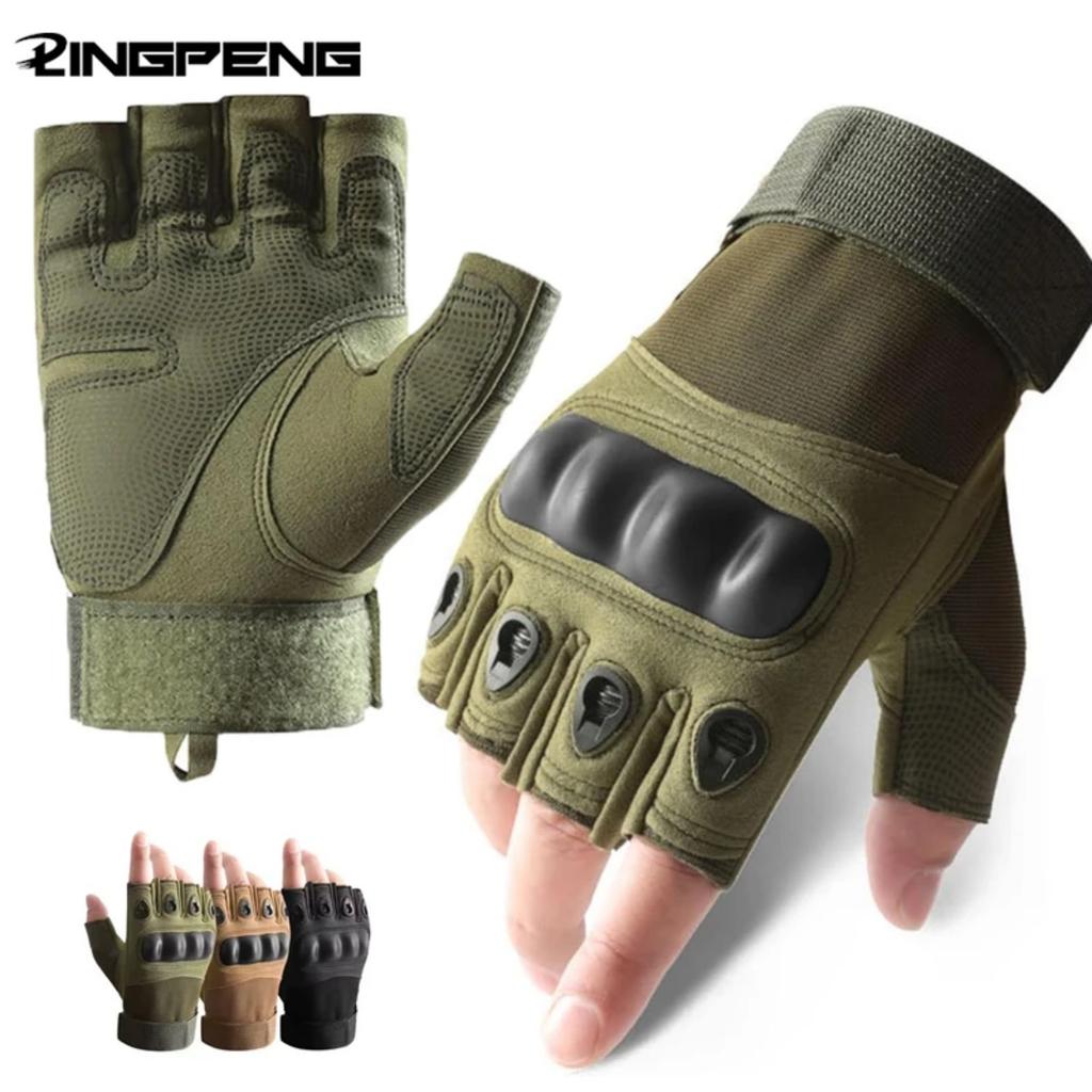 Outdoor Tactical Gloves Motorcycle Gloves Half Finger Military Men Women Combat Shooting Hunting Fitness Gloves