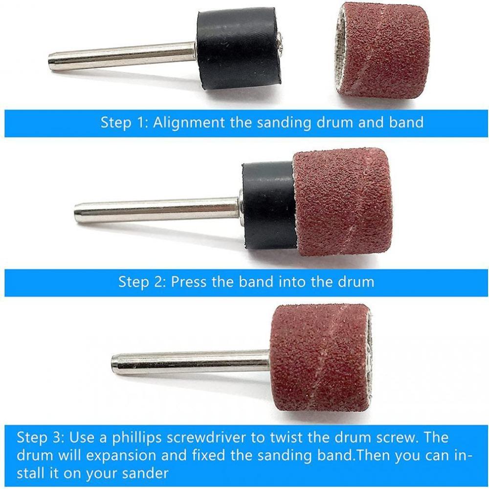 Набор из 252 штук Полировальные шлифовальные барабаны Набор Инструменты для педикюра Насадка для шлифовки ногтей Для маникюрной машинки