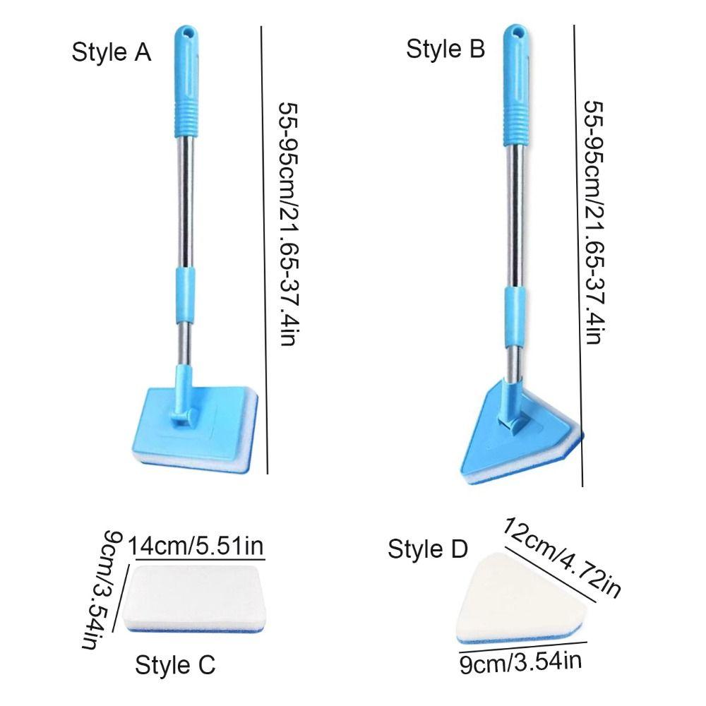 Регулируемый на 180° очиститель для аквариума, телескопический очиститель для стекол, домашний