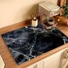 1 шт. Мраморный принт Блюдо Резиновый Коврик для Сушки Для Кофейни Ресторана Кухонный Ковер Скатерть Посуда Прочный Диатомовый Грязевой Настольный Коврик Коврик для Домашних Животных Кофейная Посуда