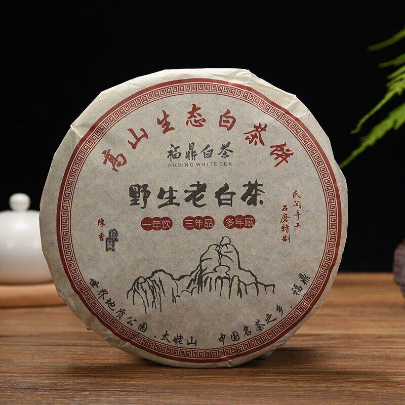 Чай Fuding High Mountain Bai Cha Shou Mei листовой дикий старый белый 2015г 350г