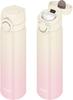 Термос для воды с вакуумной изоляцией, мобильный, цвета слоновой кости, съемный носик для легкой, легкой, из нержавеющей стали, бутылки, кружки, 500 мл, розовый, чистящийся, тип, одним нажатием