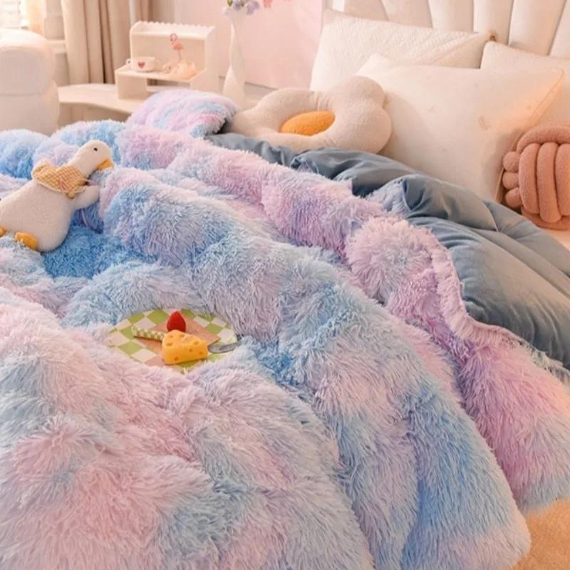 Luxury Plush Mink Fleece Flannel Blanket Autumn Winter Warm Cozy Throw Blanket for Lunch Break Air Conditioning Nap Decor