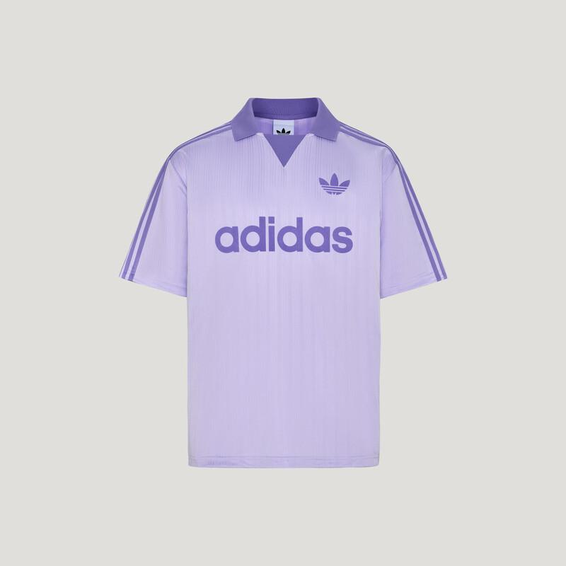 adidas Мужская спортивная футболка-поло свободного кроя с коротким рукавом