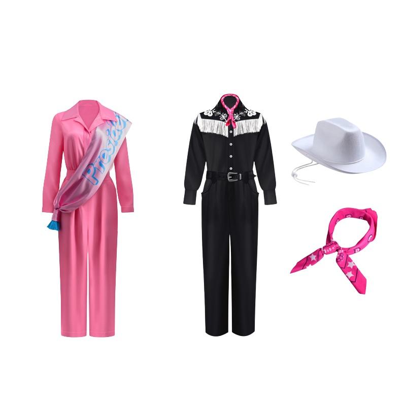 Костюм для косплея по фильму «Барби» 2023 года из ледяной конопляной ткани с полиуретановым материалом