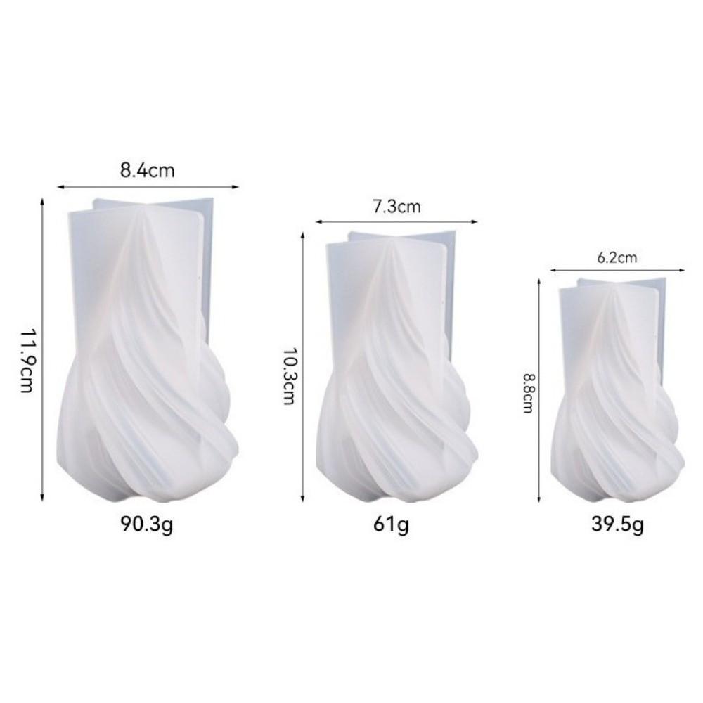 Новая силиконовая форма для ароматических свечей, для изготовления поделок, абстрактное искусство, форма для конусных свечей, дизайн с завитками, форма для гипса и смолы, домашний декор