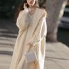 Французский винтажный вязаный кардиган, пальто, женский повседневный свободный свитер с длинным рукавом, длинные пальто, офисные женские туфли, корейский шик, зима 2023
