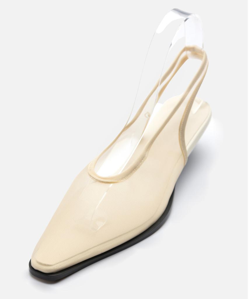 Then Faye Stiletto Slingback / Beige