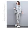 Women's Stylish Spring/Autumn 2024 Age-Reducing Casual Two-Piece Sweater Suit