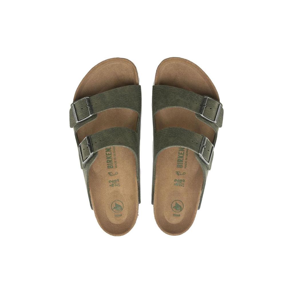 Birkenstock Arizona Веганские Дышащие Мягкие Удобные Толстая Подошва EVA Бесшумные Шлепанцы Мужские шлепанцы Оливково-Зеленый 1024550