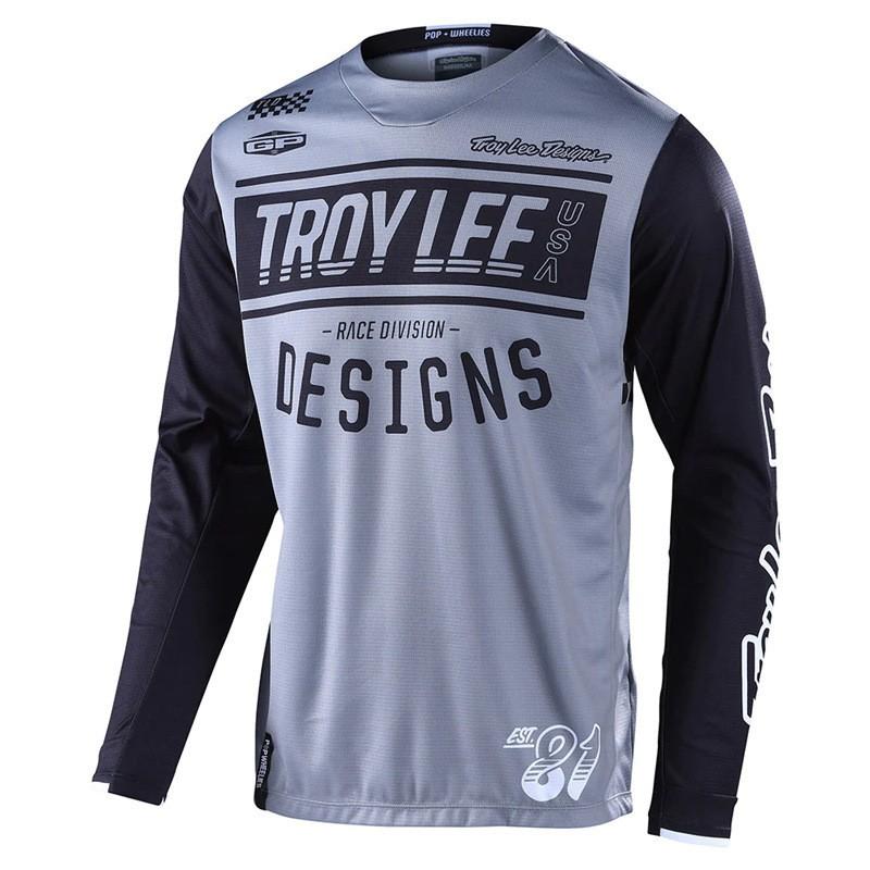 TROYLEE Mens Womens Mountain Bike Cycling Jersey Long Sleeve Quick Dry Breathable Trail Downhill Riding Shirt Summer