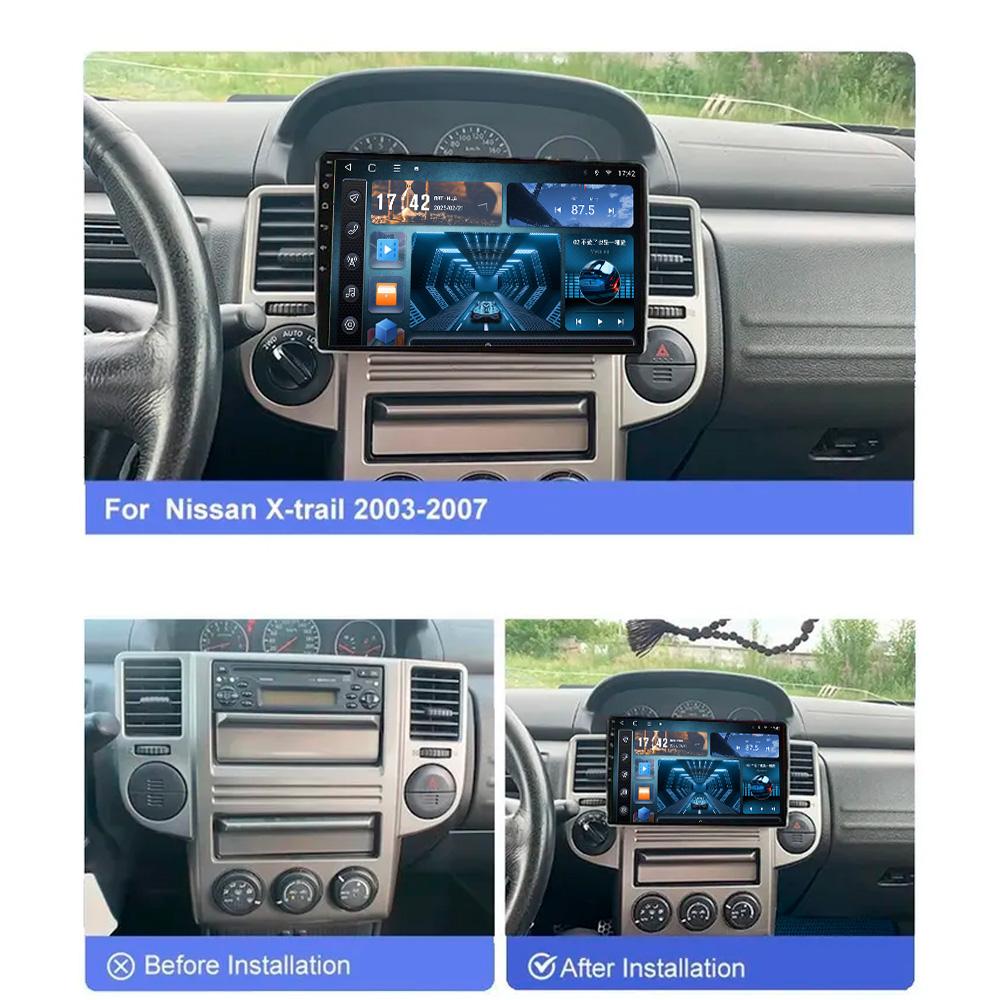 X-REAKO Автомобильный видеоплеер для Nissan X-Trail T30 2003-2007 GPS-навигация Встроенный DSP Carplay Автомагнитола Android Головное устройство