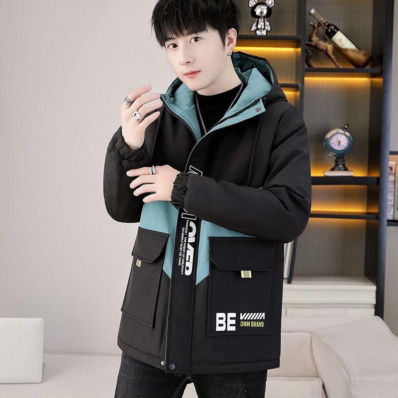 Мужские куртки Молодежные куртки Весна и осень Повседневная Красивая студенческая одежда с капюшоном Мужские комбинезоны Пальто