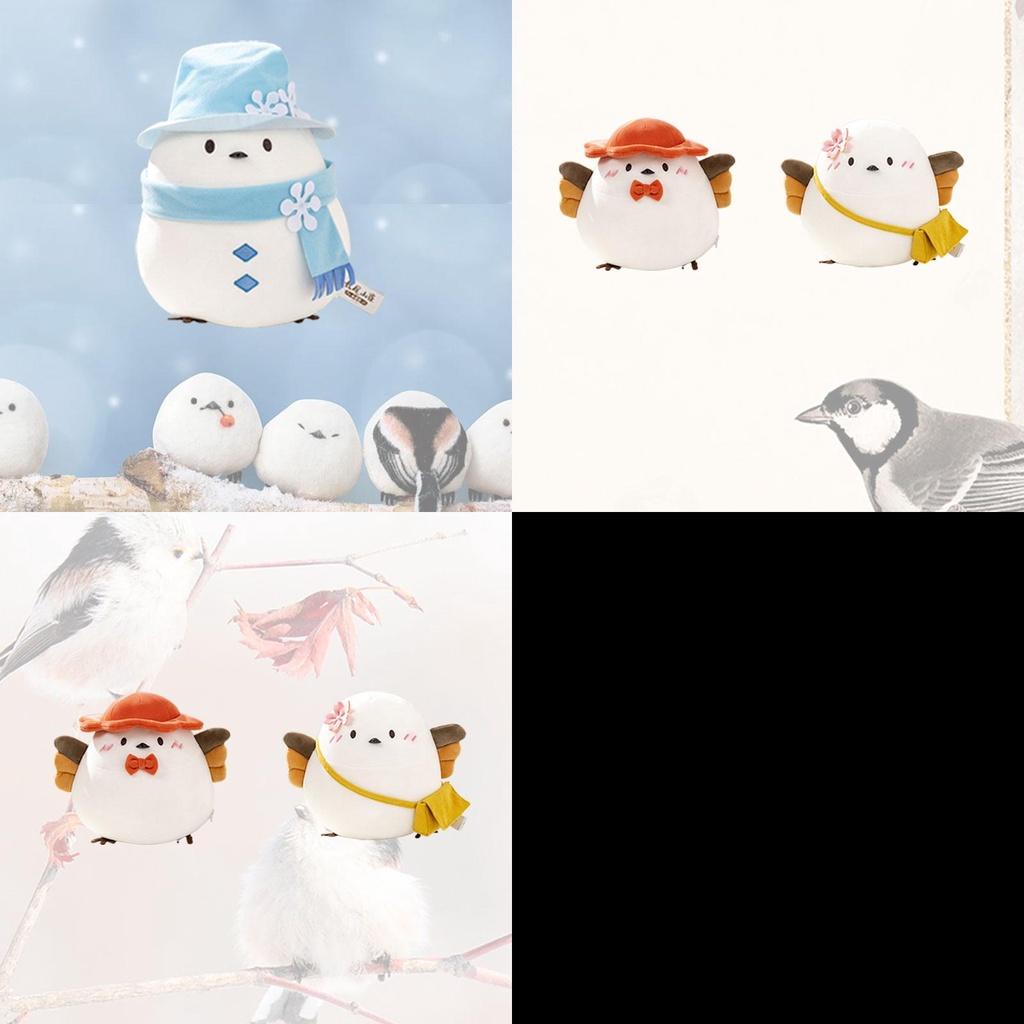 Cute Long-tailed Mountain Sparrow Plush Toy For Kids Soft And Fluffy Gift
