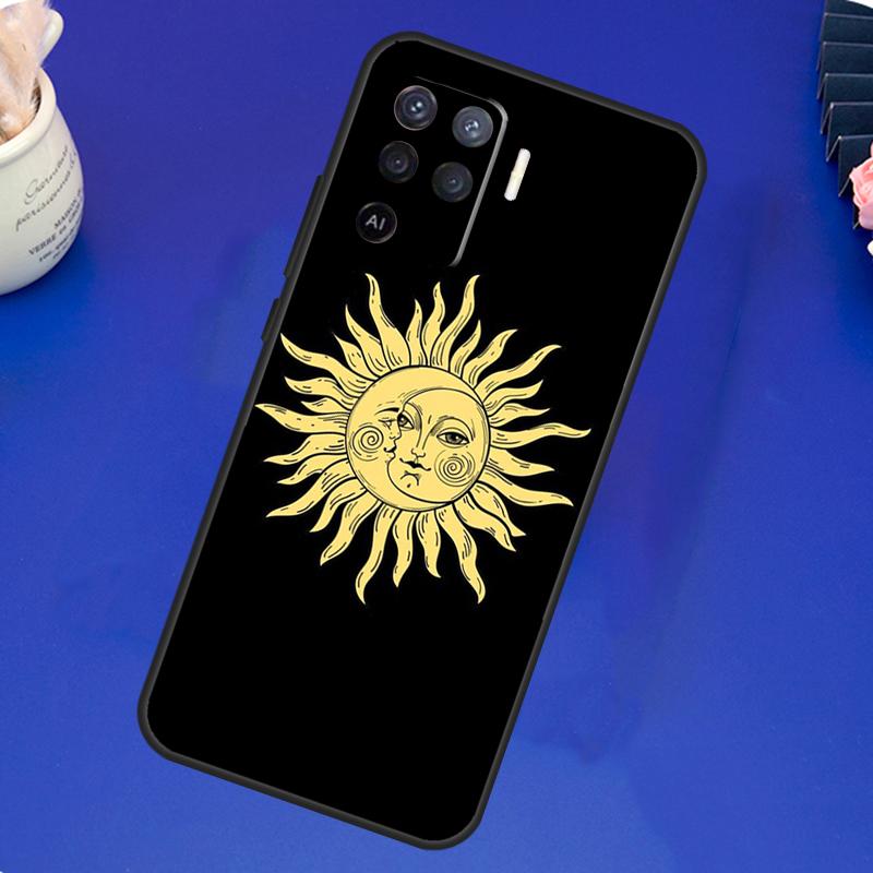 Чехол Sun Moons Star Signs Astrological Celestial для OPPO A5S A1K A15 A52 A72 A54 A74 A94 A91 A5 A9 A31 A53 A53S 2020, задняя крышка