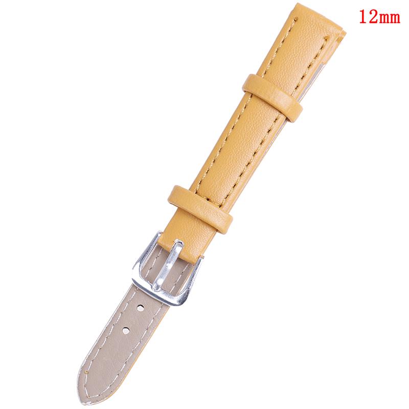 Ремешок для часов из искусственной кожи 12 мм, ремешок для часов ярких цветов, ремешки для часов