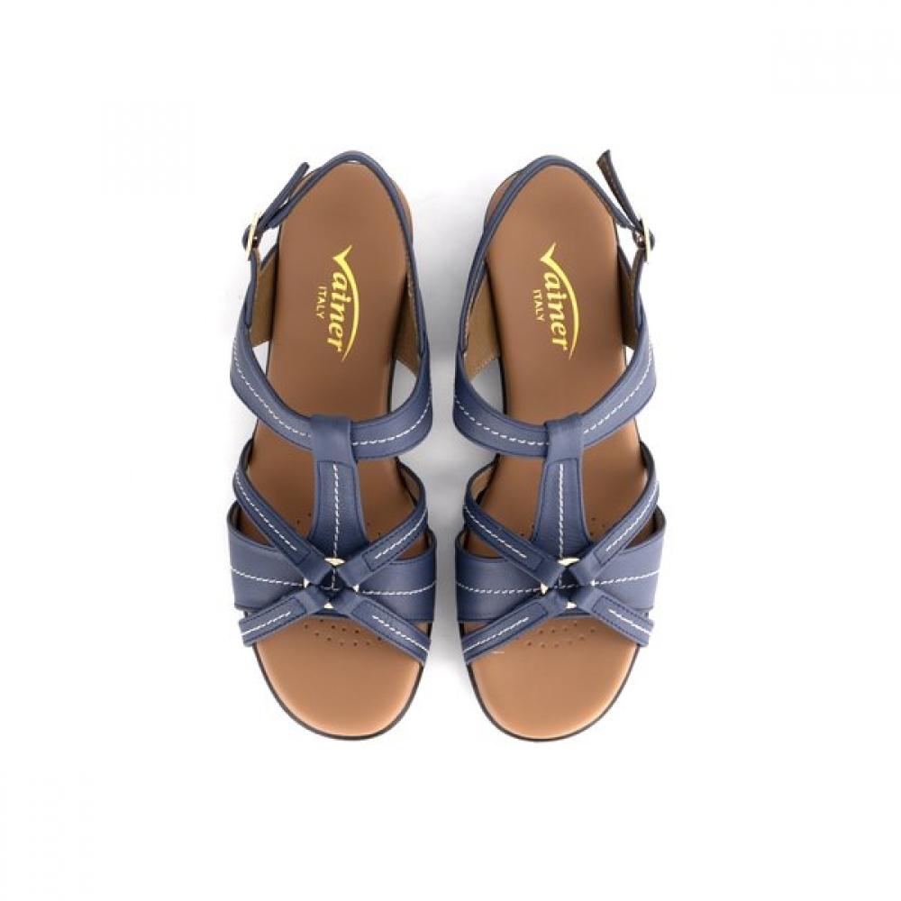 Vainer Women S Comfort Sandal Navy 135a0v1na