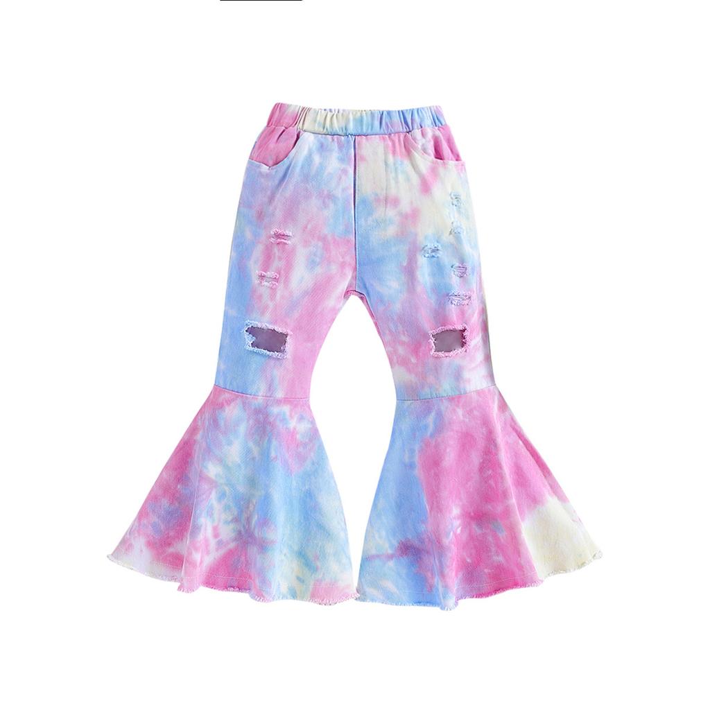 Детские джинсы. Осенние модные джинсы для девочек. Брюки-клеш.