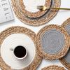 В стиле инс Плетеный вручную Изоляционный коврик для обеденного стола Коврик для миски Бытовой Коврик для обеденной тарелки Термостойкий коврик