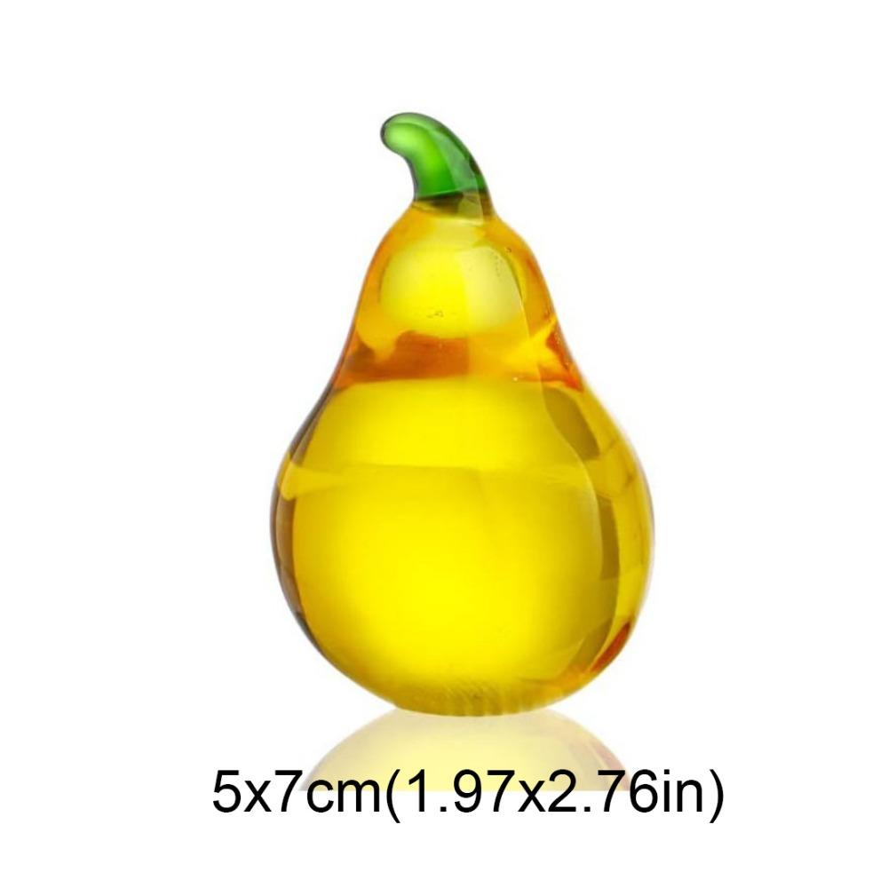 Glass Crafts Artificial Fruit Decoration Crystal Crafts Ornaments Office
