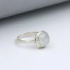 Rainbow Moonstone Ring, Gemstone Ring, Cushion Ring, Designer Ring, Anniversary Ring, Women Ring, Birthstone Ring, 925 Sterling Silver