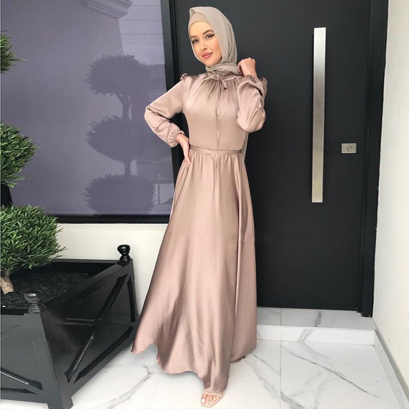 Dubai Turkey Arab Elegant Chiffon Kimono For Women Muslim Solid Color 3 Layers Open Islamic Clothing Muslim Dresses Abaya