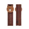 Line Friends Seat Belt Cover, 1 Piece, Brown