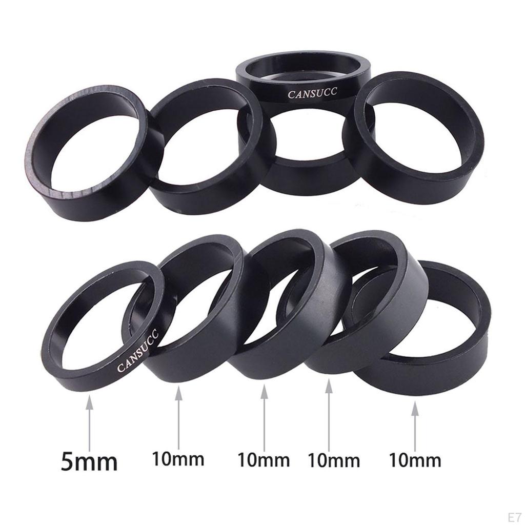 Headset Spacer, 6-Piece Aluminum Alloy, Stem Spacers Fit for The