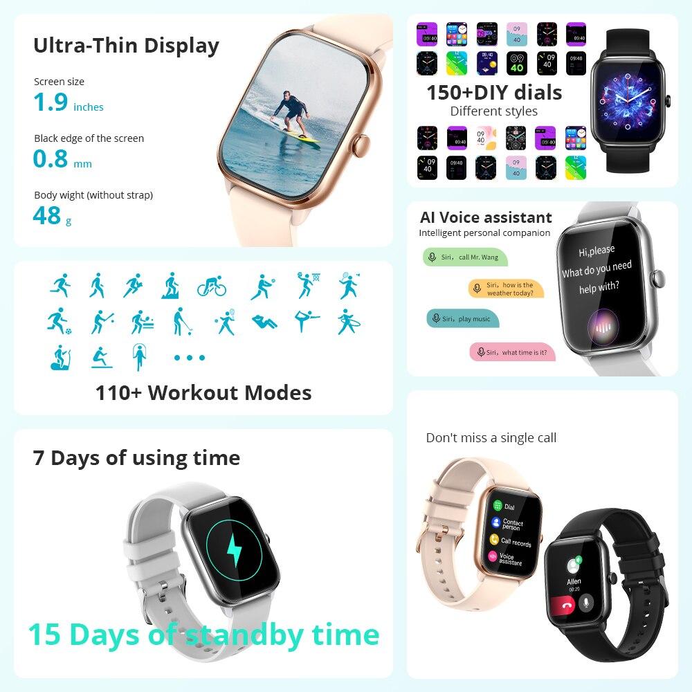 COLMI C61 Smartwatch 1.9 Inch Full Screen Bluetooth