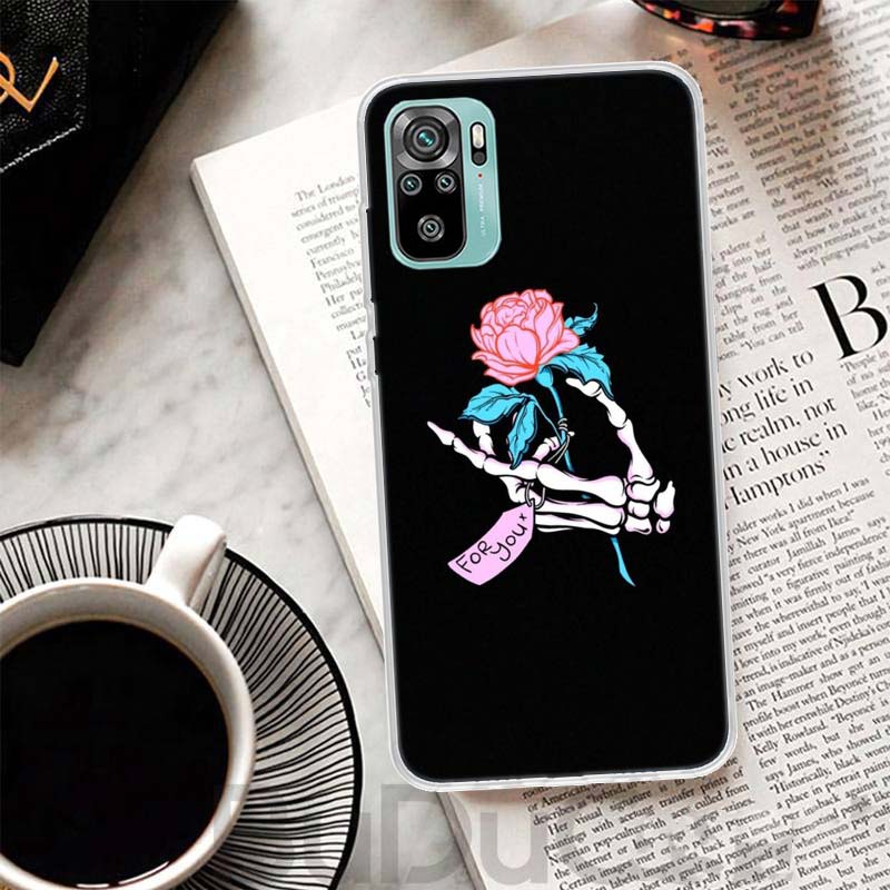 Розовый кошачий череп волшебница ведьма чехол для Xiaomi Redmi 10 10C 9 9C 9T 9A чехол для телефона 10A 8A 8 7A 7 6A 6 Pro K20 K40 10X S2 K30 Pri