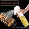 Black Kitchen Oil Bottle Cooking Oil Spray 200ml Pneumatic Spray Plastic Bottle Fitness Barbecue Spray Oil Dispenser