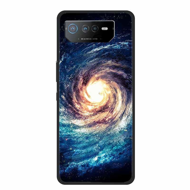 Чехол для телефона Asus ROG Phone 6D Ultimate Задняя крышка Черный ТПУ Силикон Мягкий Чехол Для Asus ROG Phone 6 Pro Чехол Phone6 Pro