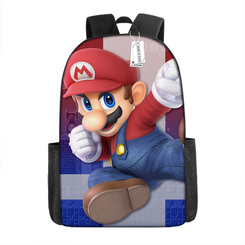 Super Mario School Bag Cartoon Anime Backpack Mario Backpack Super Mario School Bag