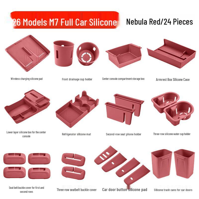 Essential Silicone Mat Set for AITO M7, M8, M9 Interior Decoration - Fits 26 Models