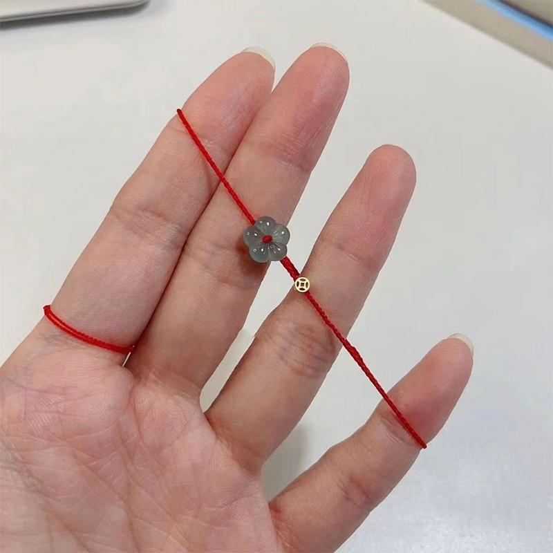 Креативное кольцо Lucky Rich Flower Hand Rope Ring для женщин и мужчин, регулируемые браслеты ручной работы, ювелирные изделия, подарки для пар