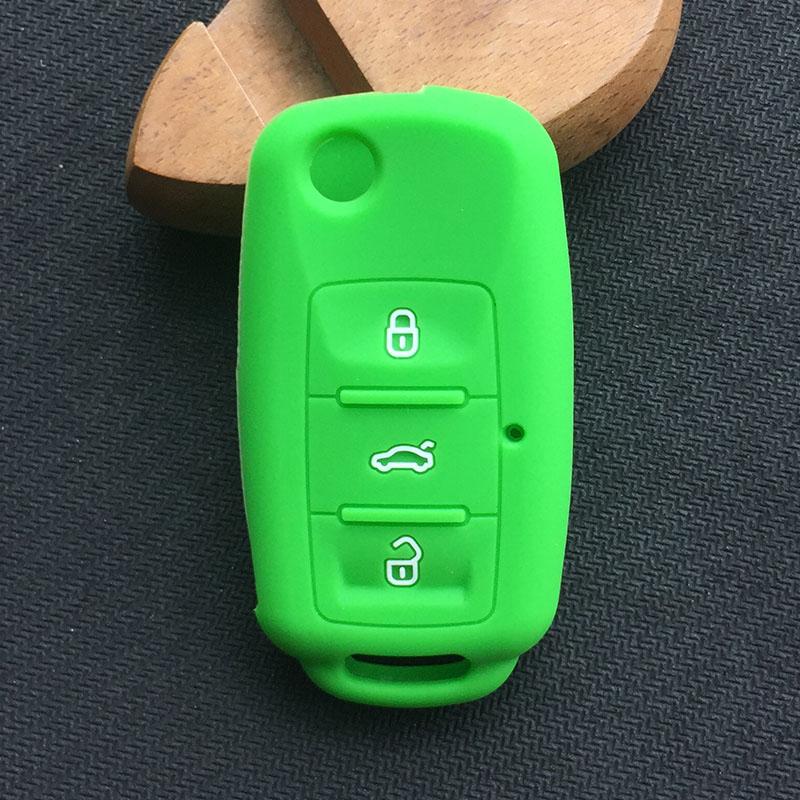 Силиконовый чехол для автомобильного ключа для VW Volkswagen polo passat b5 Tiguan Golf T4 для Seat Leon Altea Ateca Для Skoda Octavia Superb