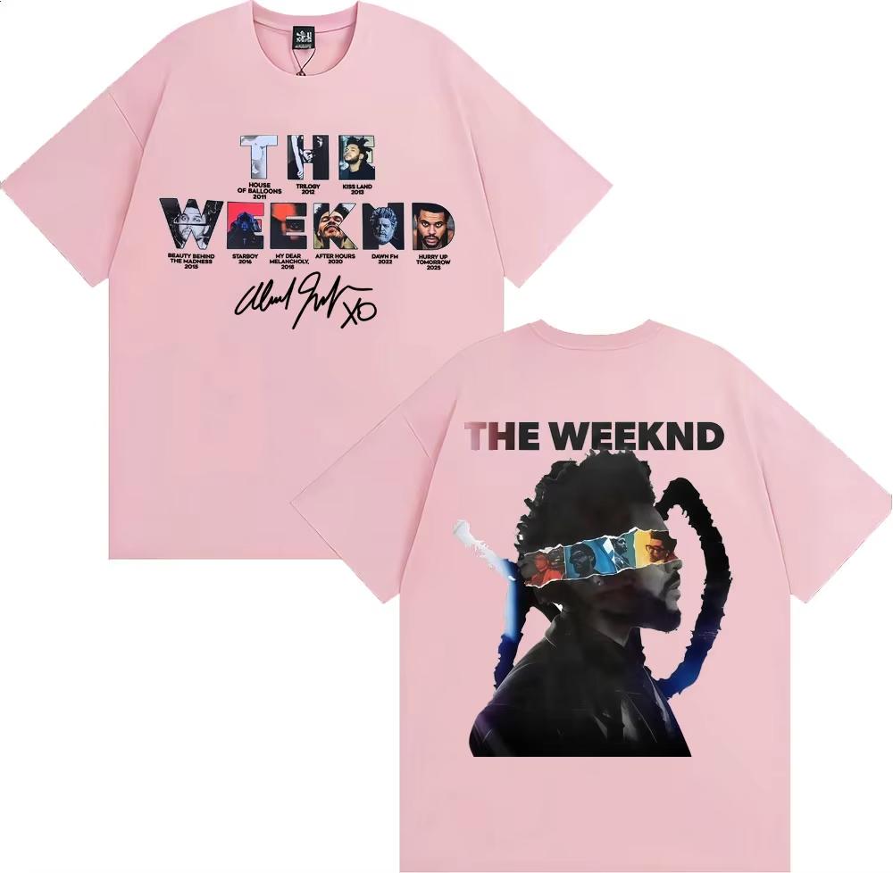 2026  The Weeknd After Hours Til Dawn Европейский Тур 2026 Футболки Мужская Одежда Мода Хип-Хоп Стиль Футболка Хлопковая Футболка