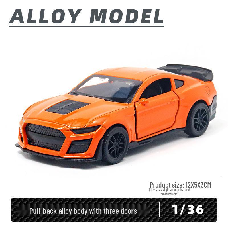 Модель спортивного автомобиля из сплава с функцией pull-back - Игрушка для детей с открывающимися дверями, идеально подходит для мальчиков и украшения торта.