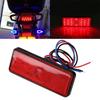 1PCS Feu Stop Moto Camion VTT 24 LED Rectangulaire Réflecteur Arrière Lampe de Frein Rouge Clignotant pour Moto