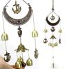 Crescent Bronze Alloy Wind Chimes Home Decoration Wind Bell Outdoor Yard Garden Living Room Wind Chimes