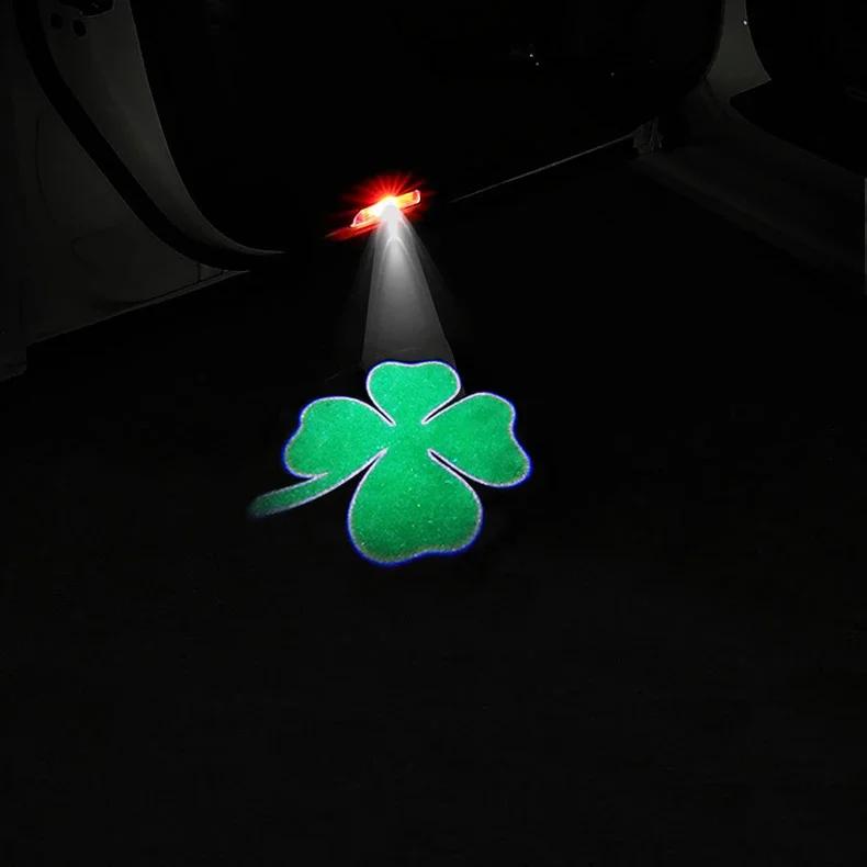 Car Stickers For Alfa Romeo 2Pcs New Fashion LED Car Door Welcome Light Logo Projector for Alfa Romeo Giulia Giulietta Mito Stel