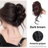Ladies' Elegant Heat-resistant Synthetic Fiber Hair Clip Style Ponytail - Suitable for Natural Simulation and Firm Fixation Headwear for Weddings