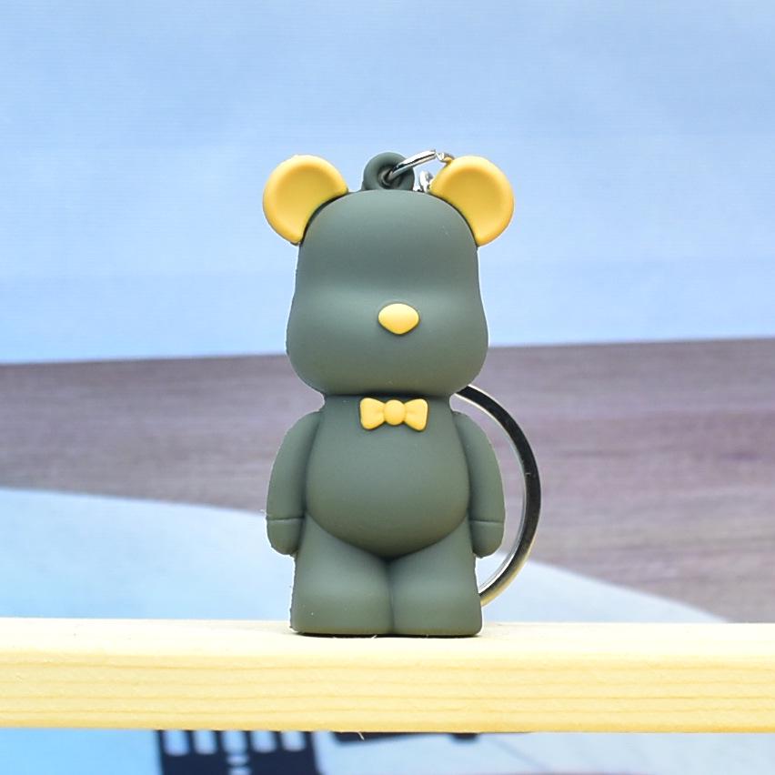 «3D Мягкий брелок-подвеска в виде медведя — милый и модный аксессуар для сумок и ключей от машины»