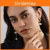 Alloy Fashionable Geometric Earrings For Women In Chic Gold Finish Plated